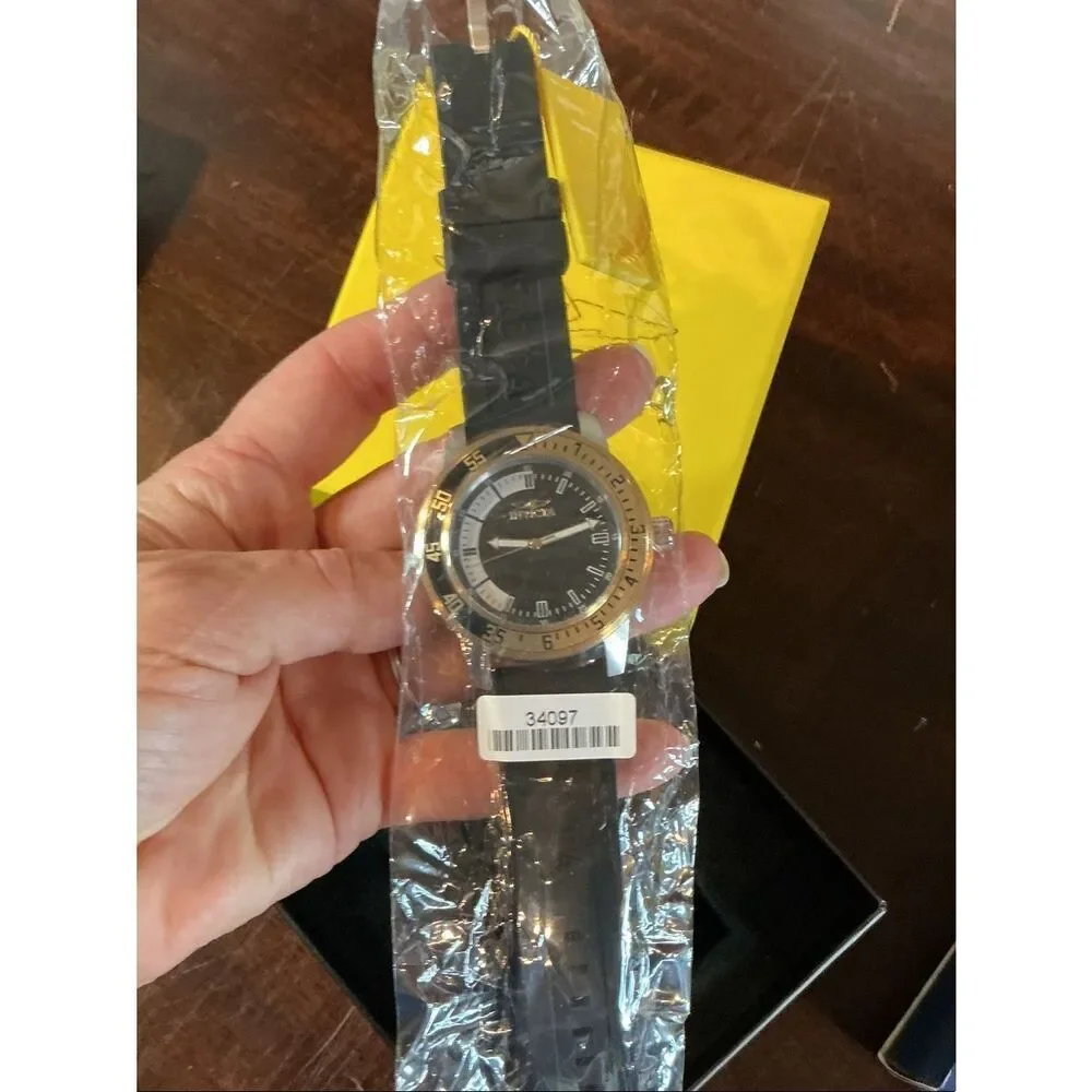 Invicta Specialty Compass Men’s Black Dial Two-Tone Bezel Watch 34097
